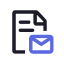 Icon Outline Blue Explore Email Template