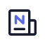 Icon Outline Blue Explore News