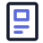 Icon Outline Blue Solution News