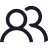 Icon Outline Transparent Black Company Partners