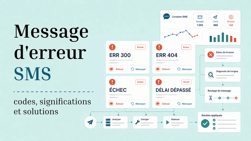 Message d'erreur SMS : signification des codes et solutions