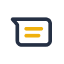 Icon Outline Blue Product Sms