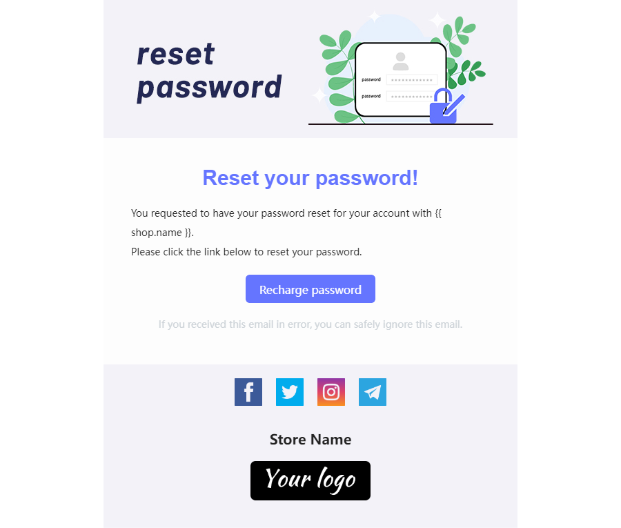 パスワードリセットメールとは？例文・テンプレート・書き方